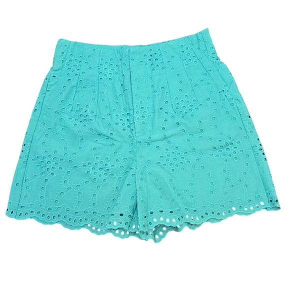 Bunulu Floral Ruffle Top & Eyelet Shorts Set - Sleeveless - Size 10/L - Picture 9 of 14